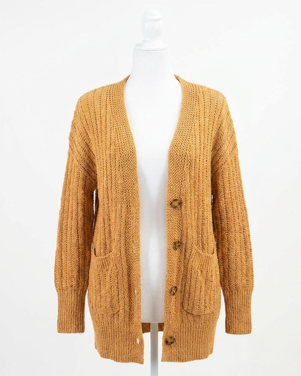 NEW GRACE AND LACE slouchy knit cardigan in mustard